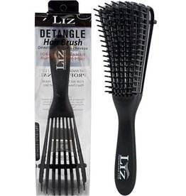 LIZ PROFESSIONAL CARE DETANGLE HAIR BRUSH - BLACK
