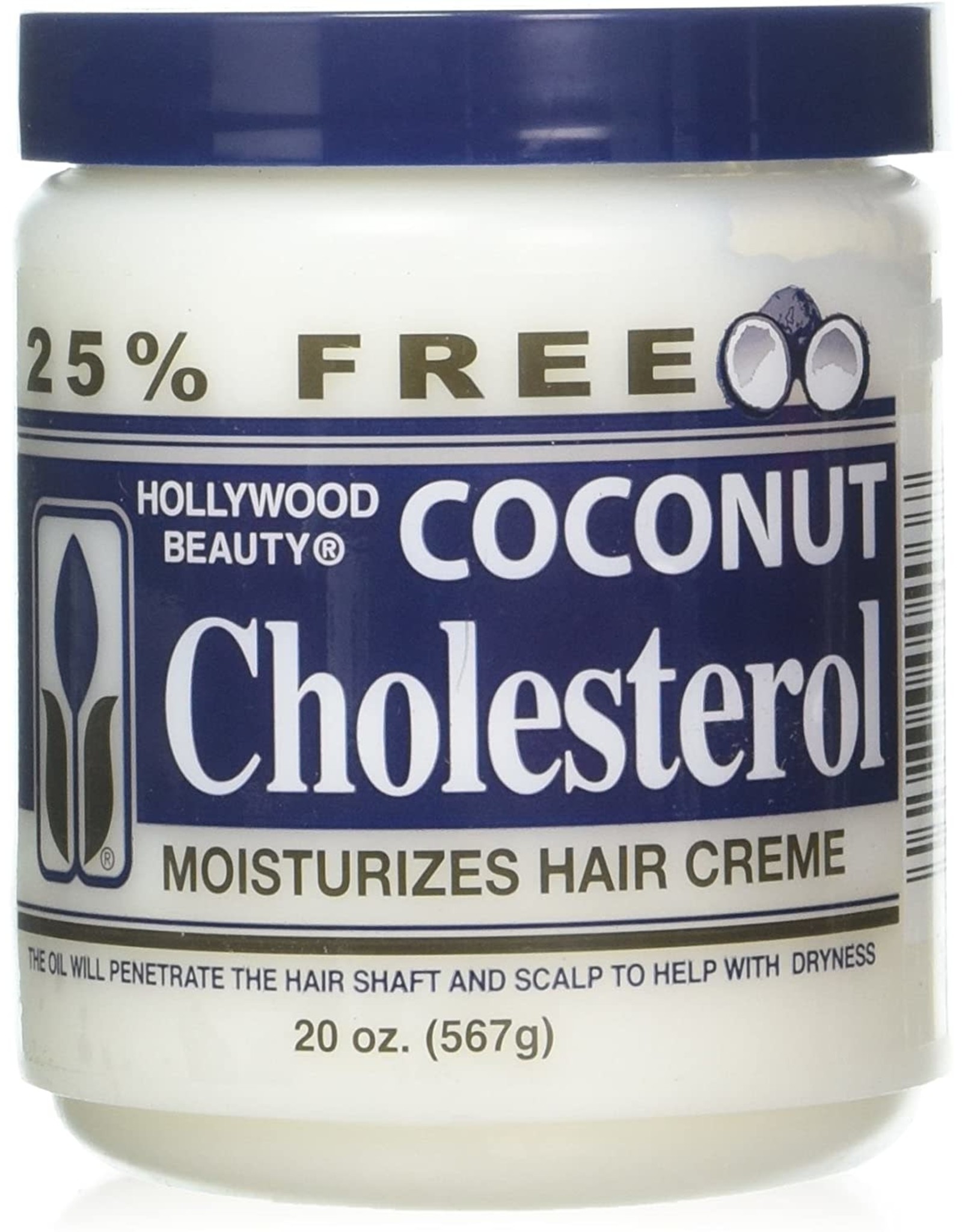 HOLLYWOOD COCONUT CHOLESTEROL 20OZ