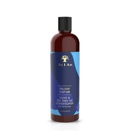 AS I AM DRY & ITCHY SCALP CARE OLIVE & TEA TREE OIL DANDRUFF CONDITIONER 12OZ