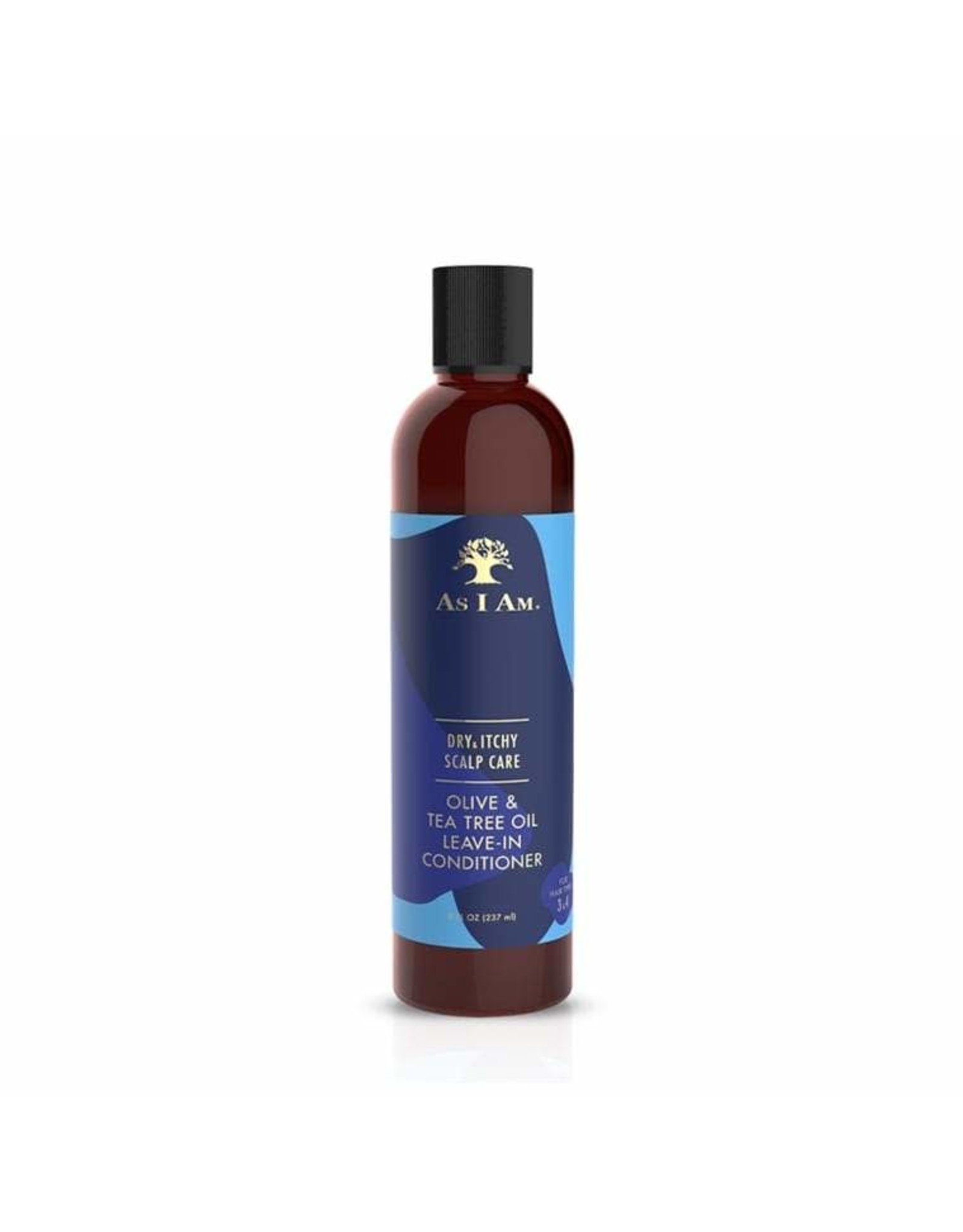 AS I AM DRY & ITCHY SCALP CARE OLIVE & TEA TREE OIL LEAVE-IN CONDITIONER 8OZ