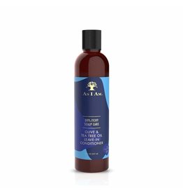 AS I AM DRY & ITCHY SCALP CARE OLIVE & TEA TREE OIL LEAVE-IN CONDITIONER 8OZ