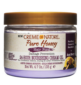 CREME OF NATURE PURE HONEY 24-HOUR NOURISHING CREAM OIL 4.7OZ