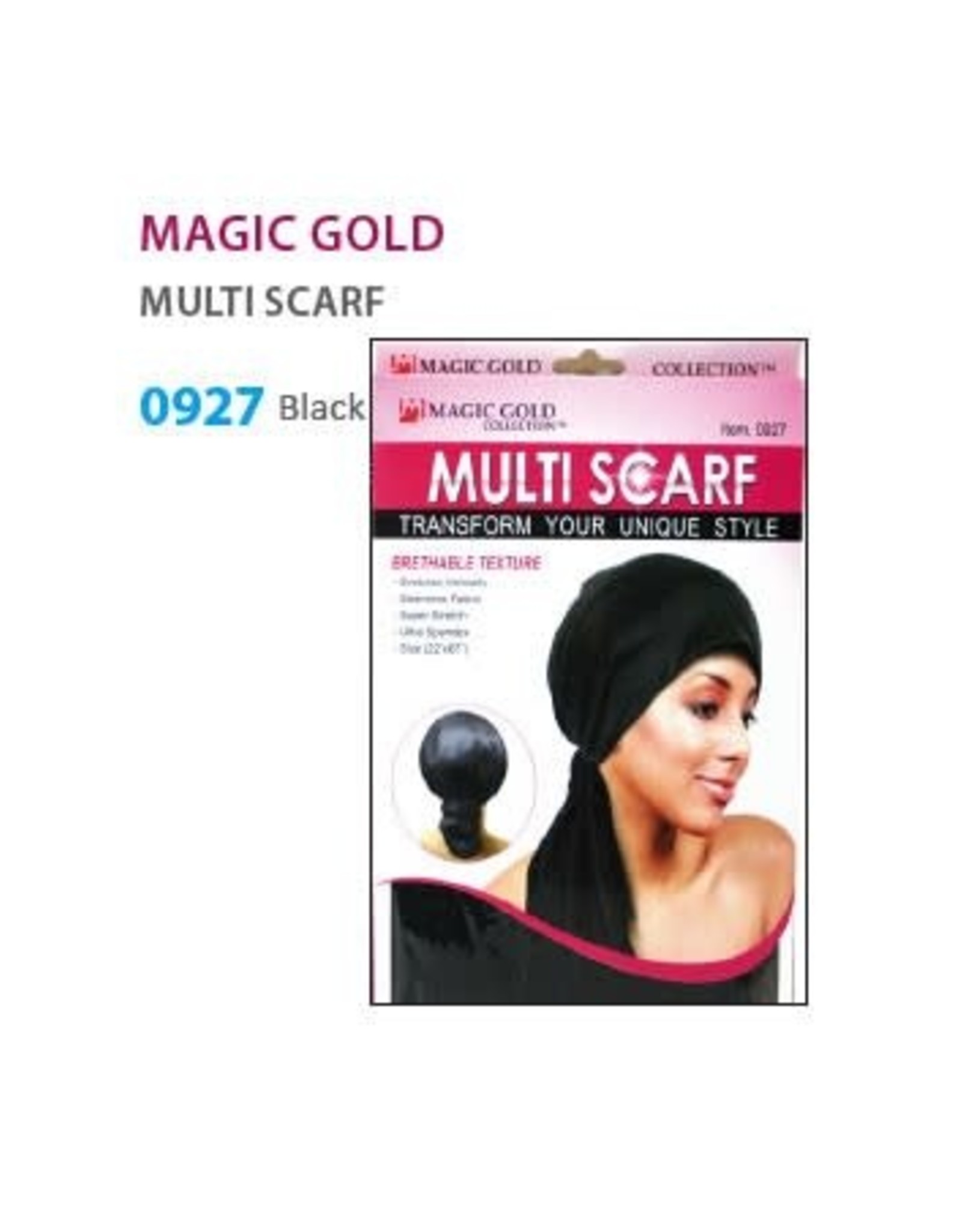 MAGIC MULTI SCARF BLACK
