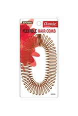 ANNIE FLEXIBLE HAIR COMB - BROWN