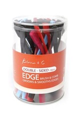 KIM & C DOUBLE-SIDED EDGE BRUSH & COMB
