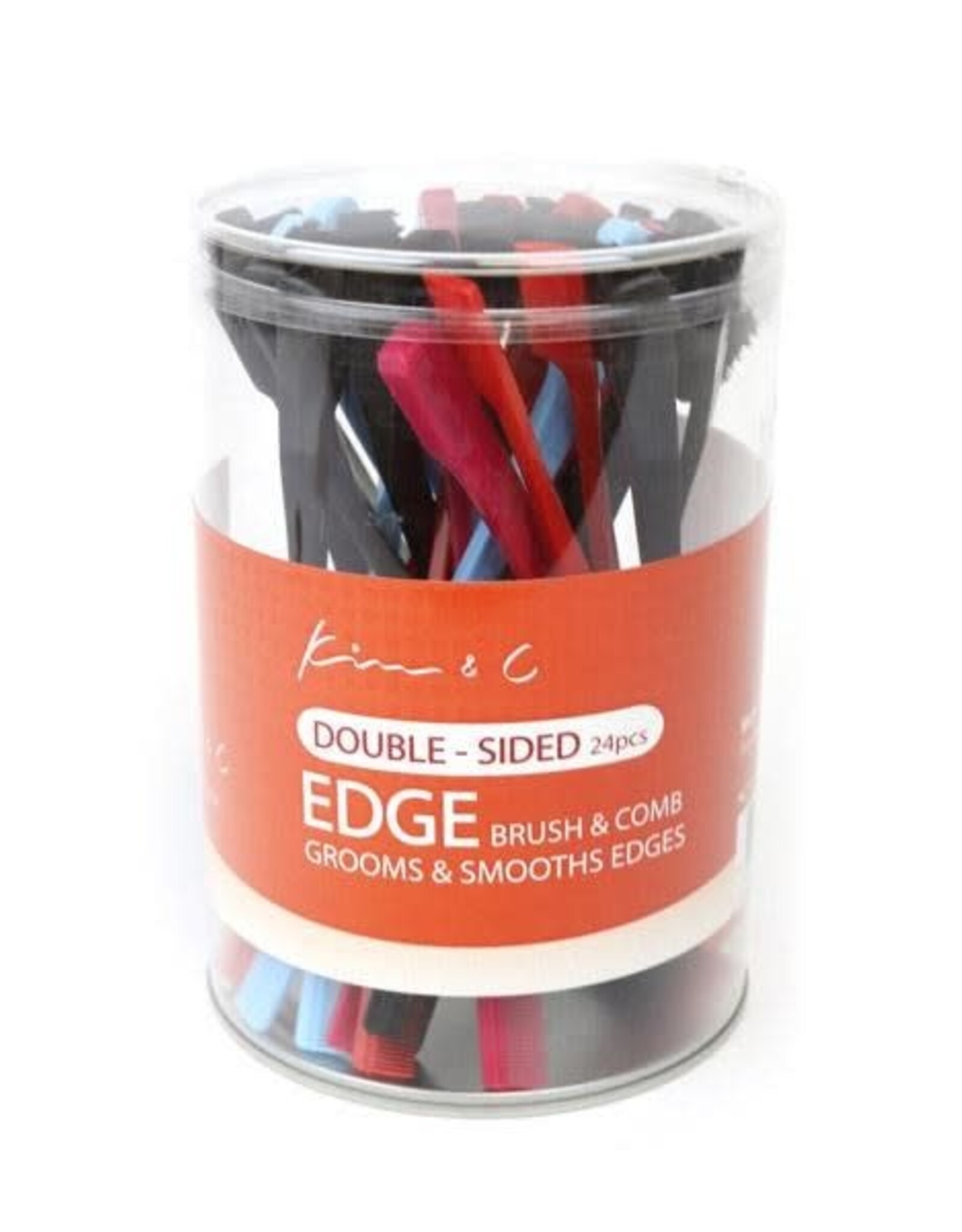 KIM & C DOUBLE-SIDED EDGE BRUSH & COMB