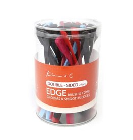 KIM & C DOUBLE-SIDED EDGE BRUSH & COMB