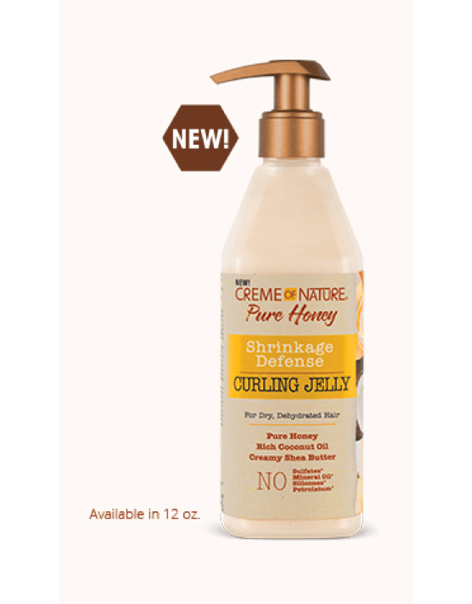 CREME OF NATURE PURE HONEY CURLING JELLY 12OZ
