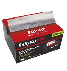 BABYLISS POP-UP ALUMINUM COLORING FOIL SHEETS 5" X 8"