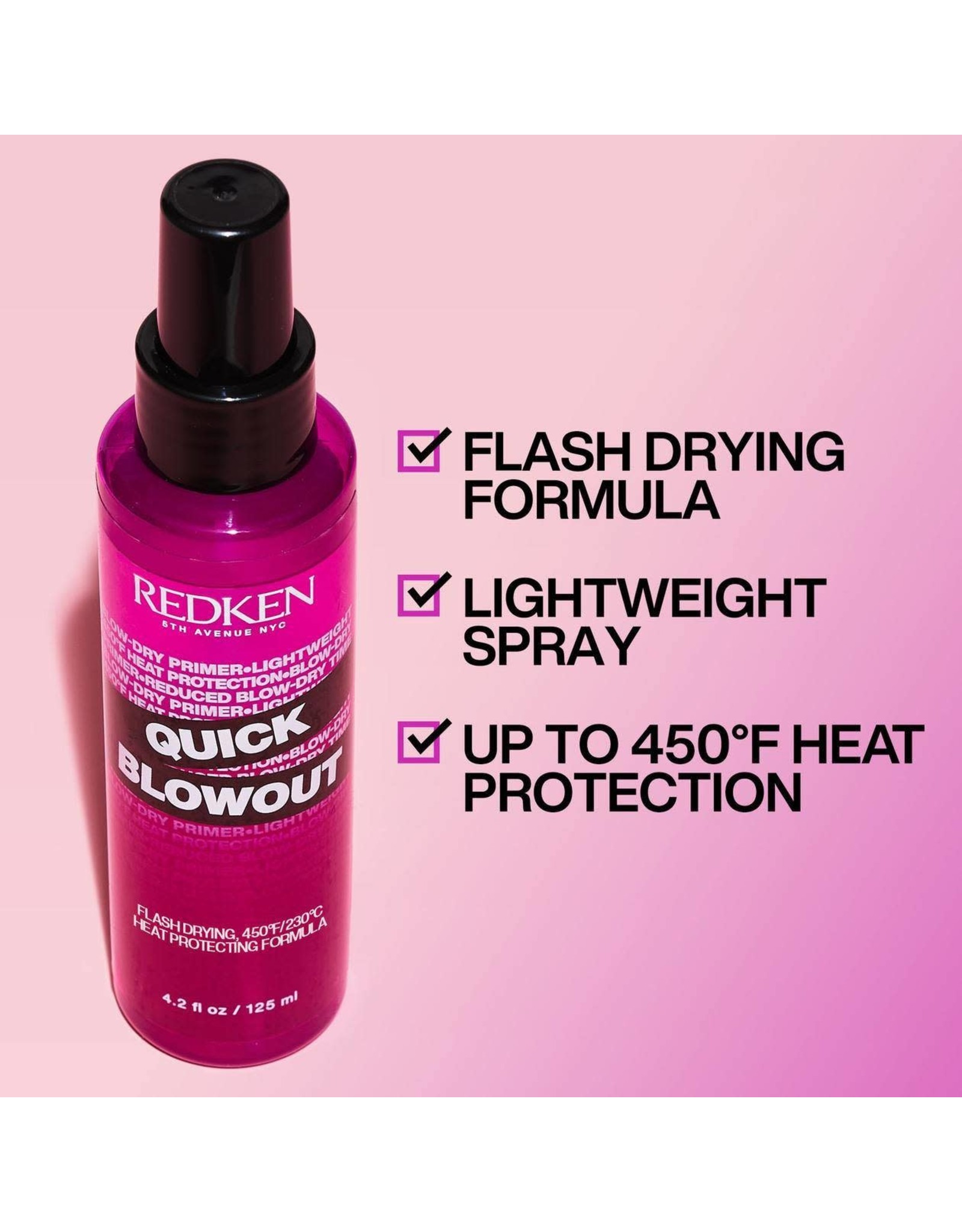 REDKEN QUICK BLOWOUT - LIGHTWEIGHT BLOW DRY PRIMER SPRAY 125ML