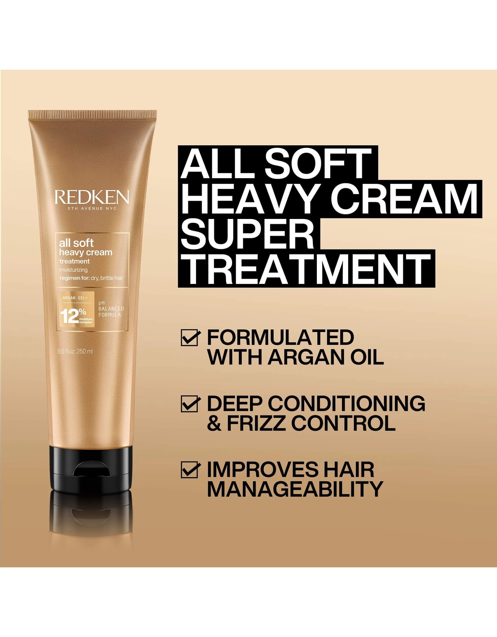 REDKEN ALL SOFT HEAVY CREAM 250ML