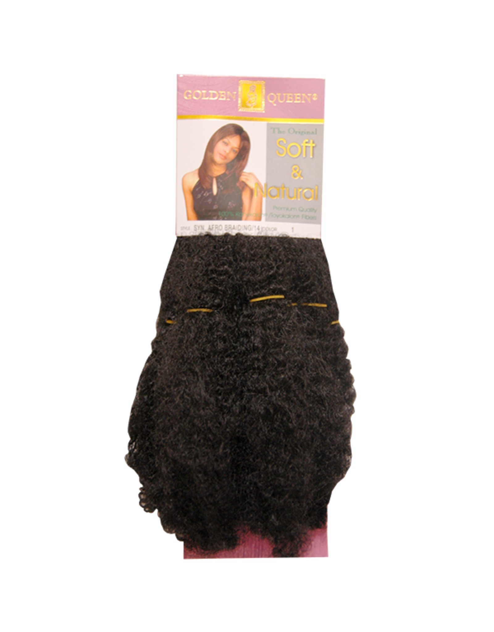 GOLDEN QUEEN SOFT & NATURAL SYN. AFRO BRAID 14