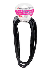 MAGIC ELASTIC PONYTAIL HOLDER 36CM X-LARGE BLACK