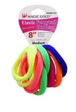 MAGIC SEAMLESS PONYTAIL HOLDER 12PC - MEDIUM 8"