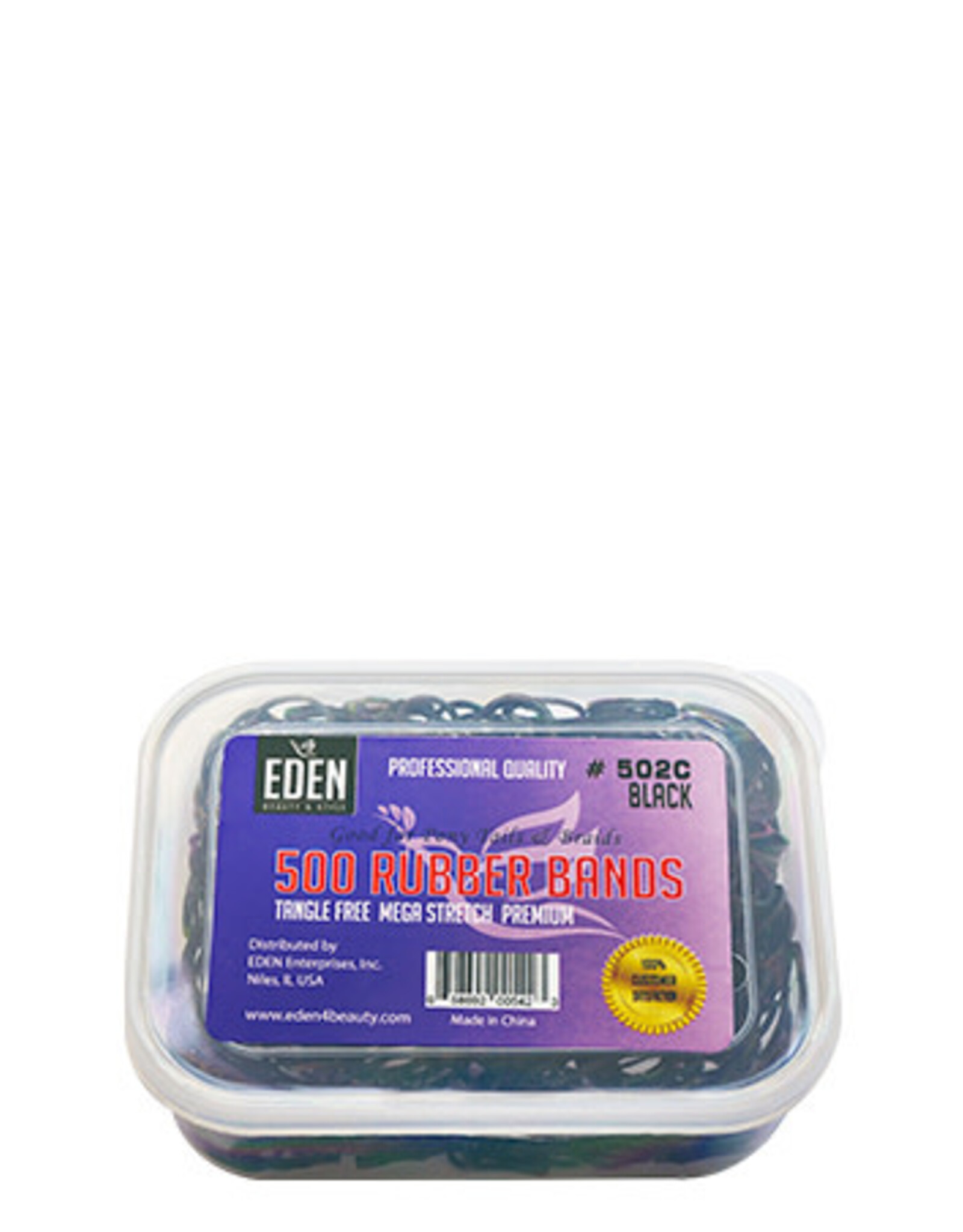BLACK RUBBER BANDS 500pc