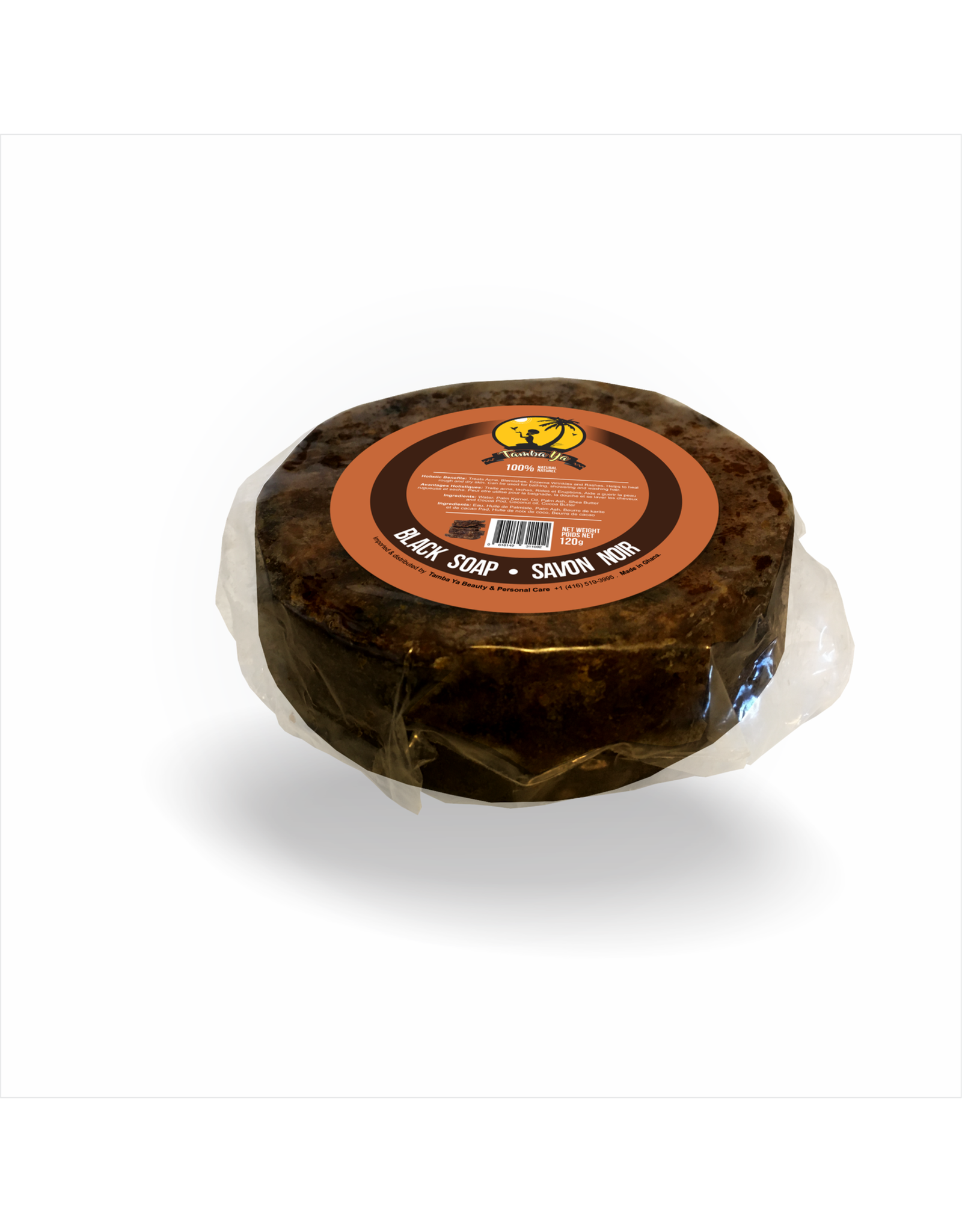 TAMBA YA BLACK SOAP ROUND 120G