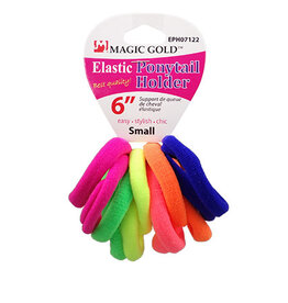 MAGIC SEAMLESS PONYTAIL HOLDER 12PC - SMALL 6"