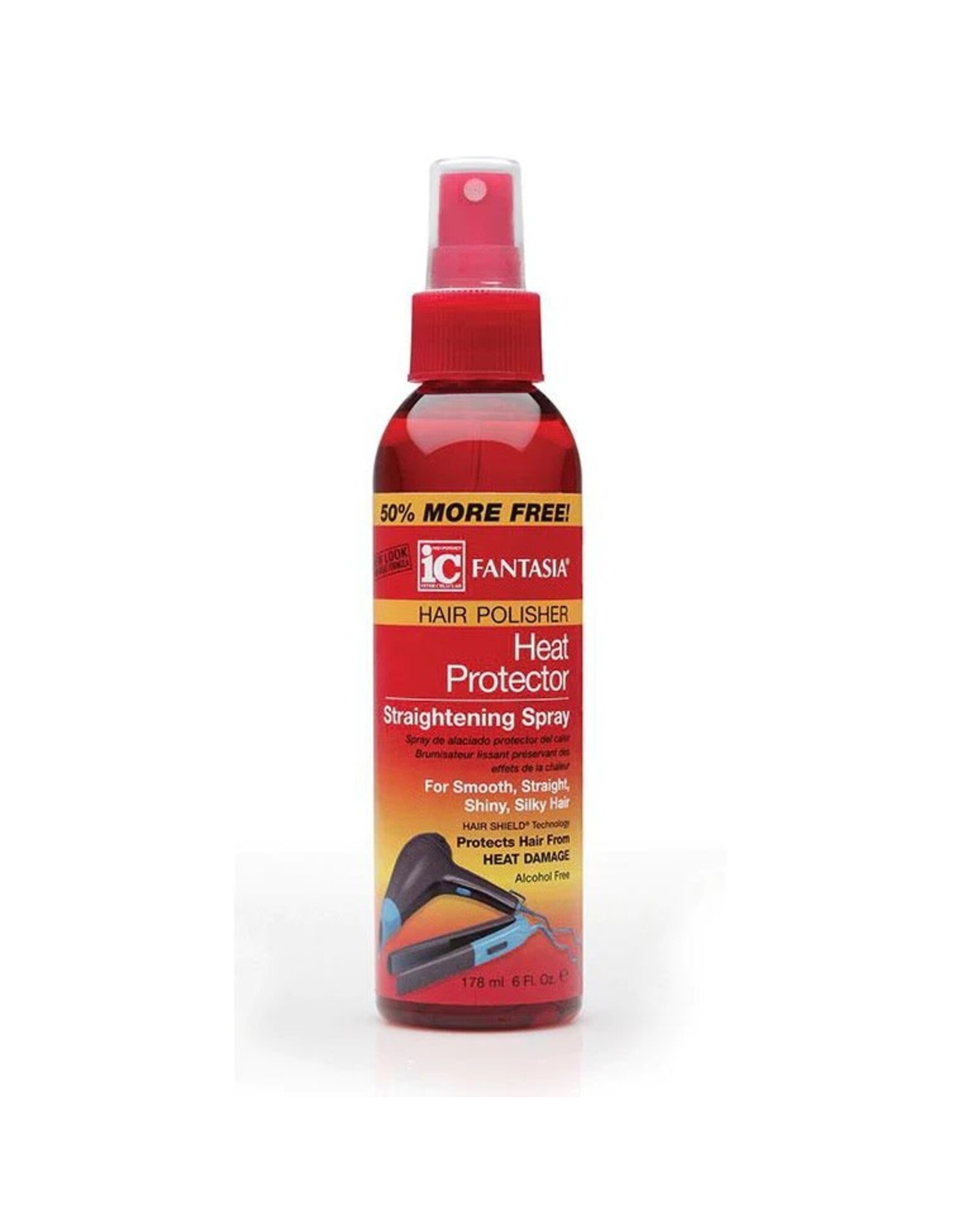 IC FANTASIA HEAT PROTECTOR STRAIGHTENING SPRAY 6OZ