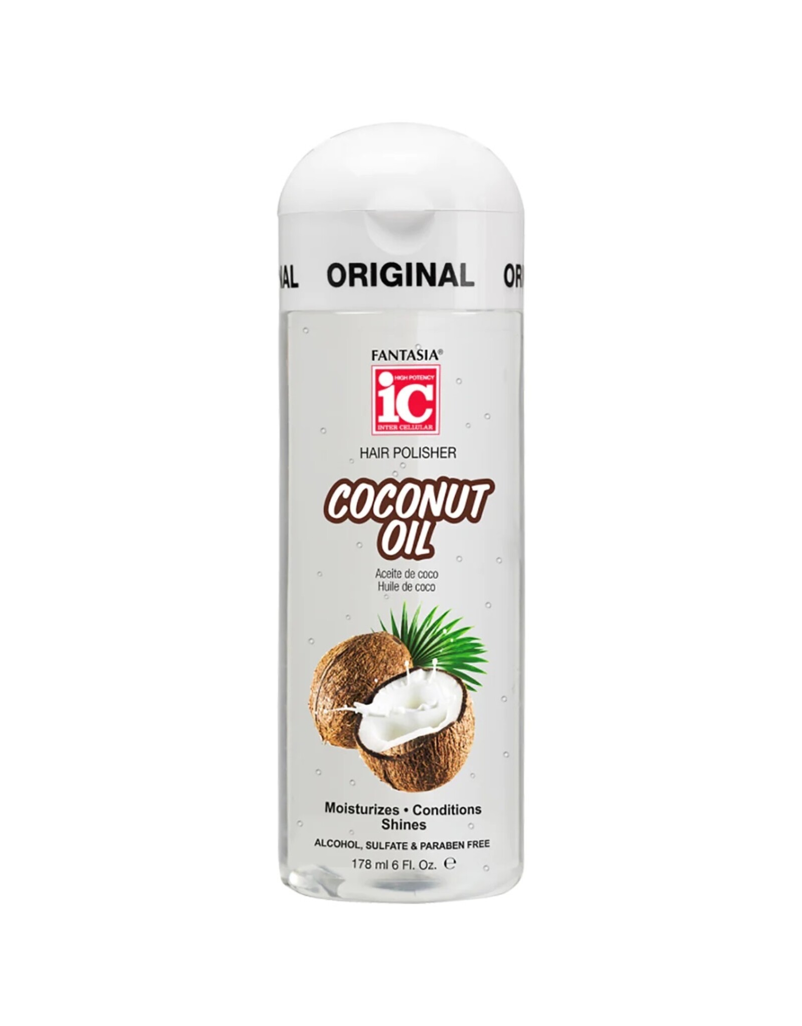 IC FANTASIA COCONUT OIL HAIR POLISHER 6OZ