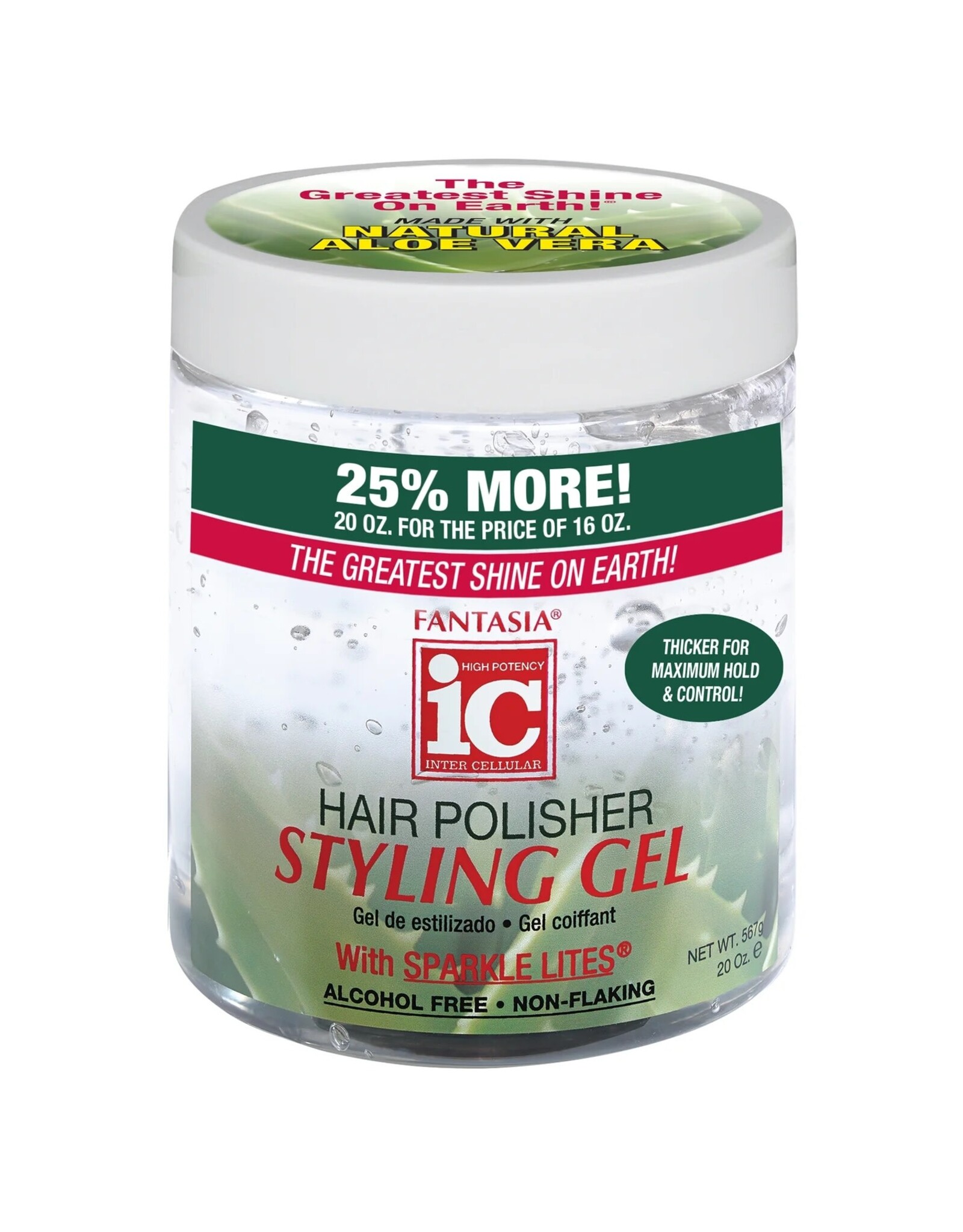 IC FANTASIA HAIR POLISHER STYLING GEL 20OZ