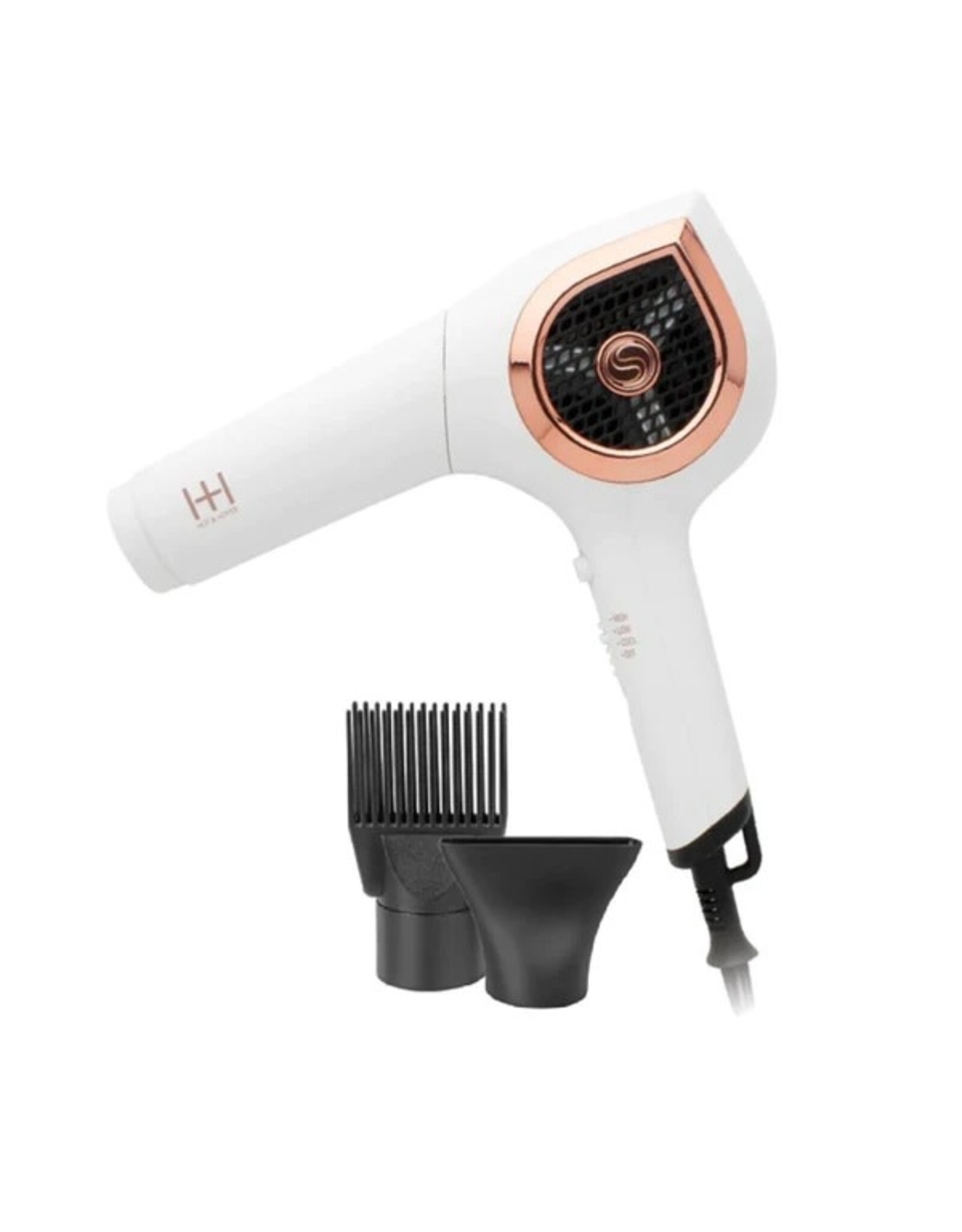 HOT & HOTTER CERAMIC IONIC TURBO 3000 - WHITE ROSE GOLD