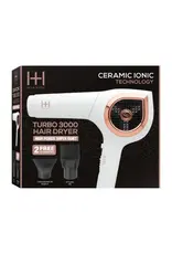 HOT & HOTTER CERAMIC IONIC TURBO 3000 - WHITE ROSE GOLD