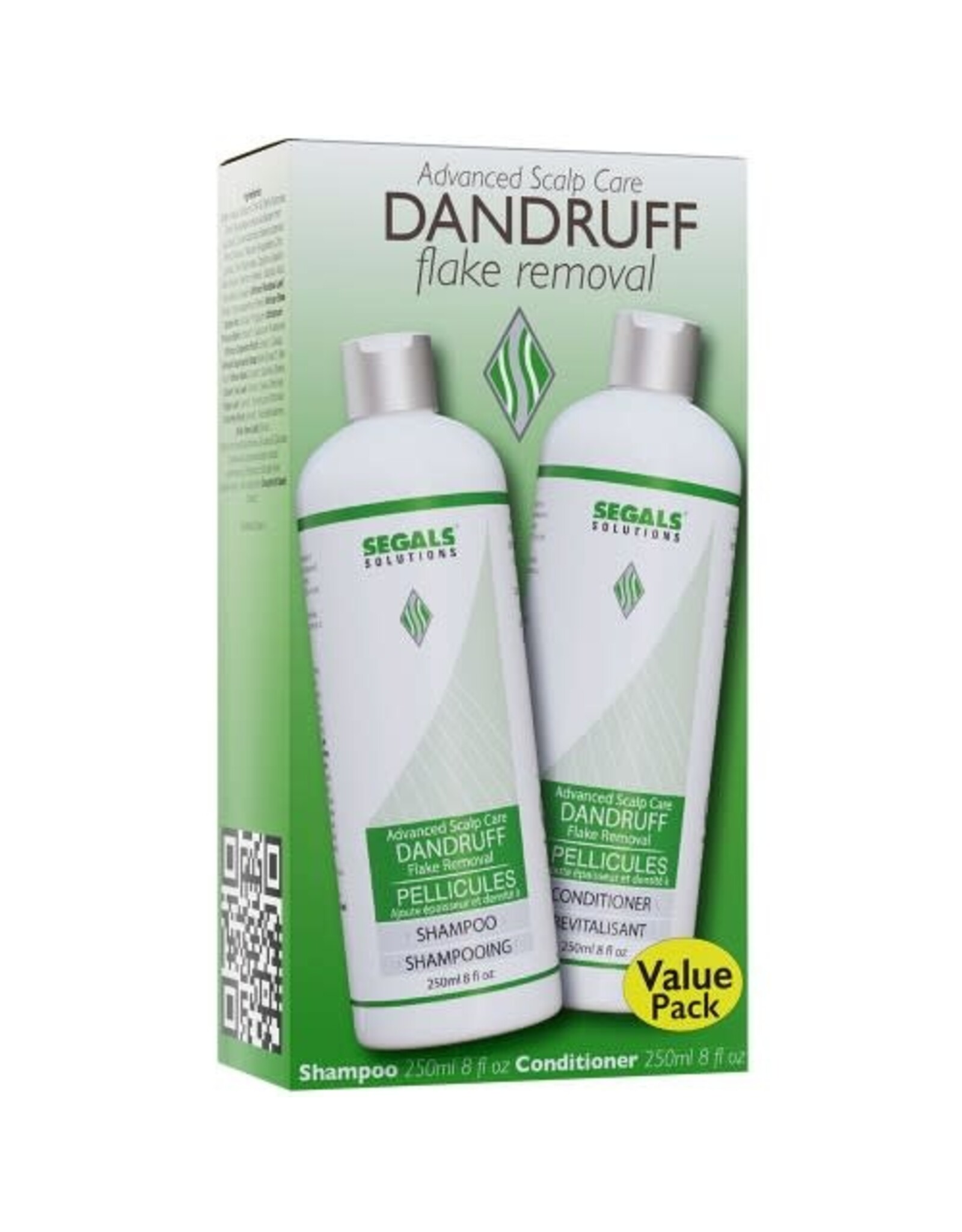 SEGALS SOLUTIONS DANDRUFF FLAKE REMOVAL 250ML DUO