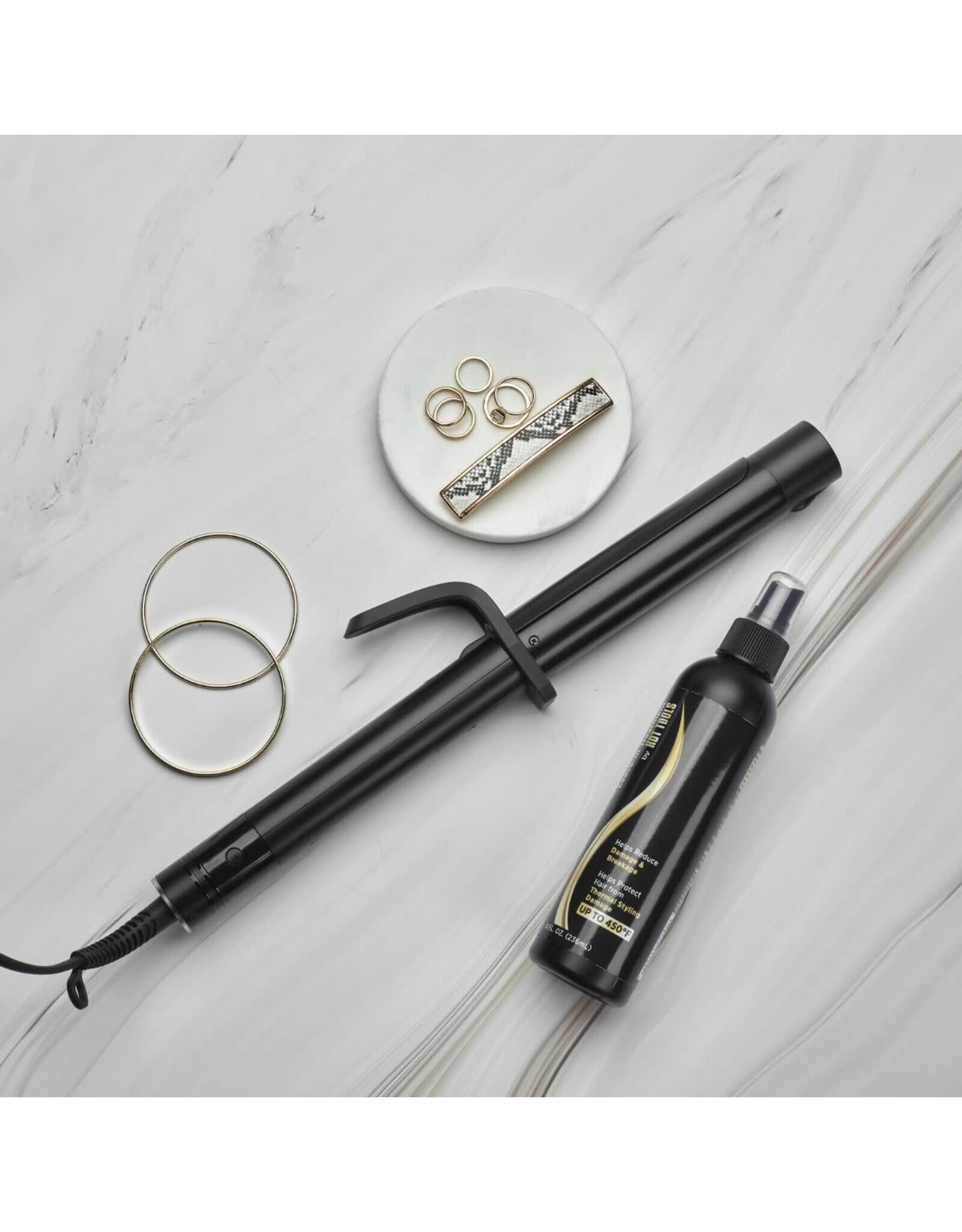 HOT TOOLS PRO ARTIST BLACK GOLD SALON CURLING IRON