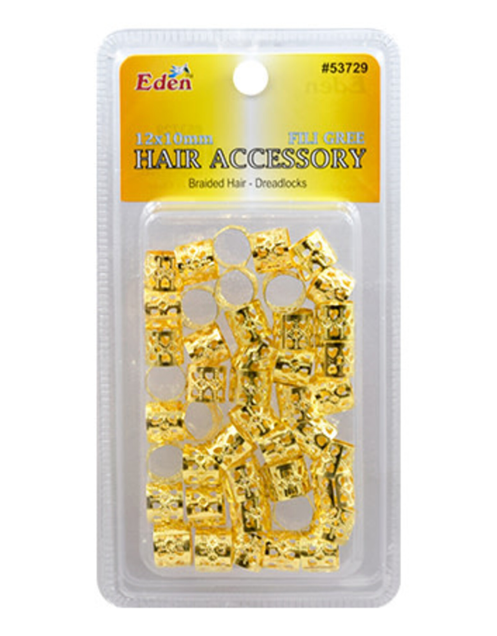 FILIGREE TUBE - 12 X 10MM GOLD
