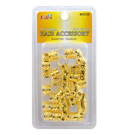 FILIGREE TUBE - 12 X 10MM GOLD