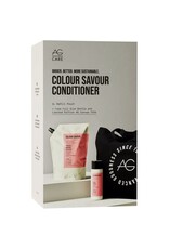 AG COLOUR SAVOUR CONDITIONER - 1L REFILL POUCH + FULL SIZE BOTTLE & LIMITED EDITION CANVAS TOTE