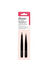 DIANE 3 3/4" POINT & SLANT TIP TWEEZER SET