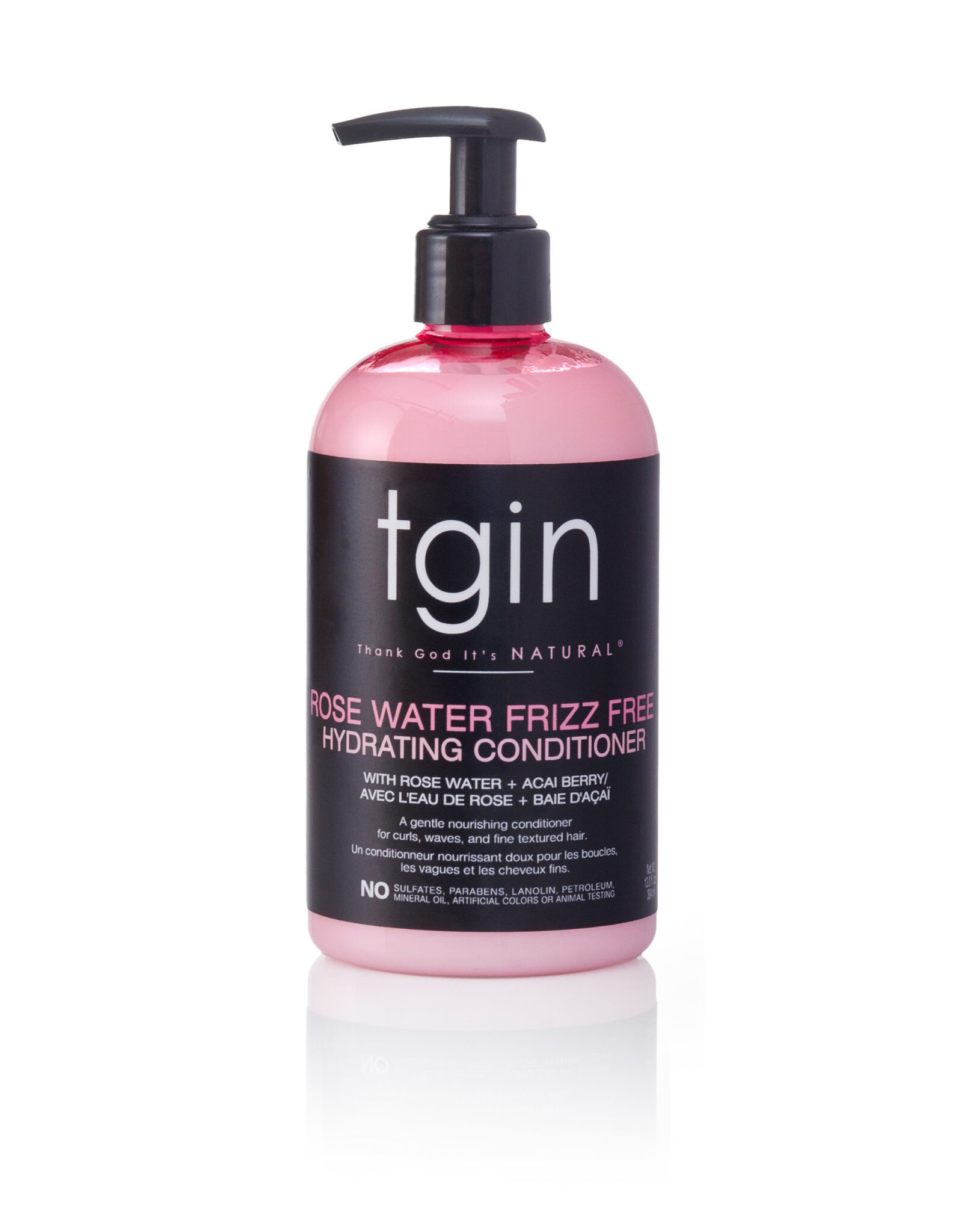 THANK GOD IT'S NATURAL ROSE WATER FRIZZ FREE HYDRATING CONDITIONER 13OZ