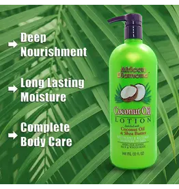 AFRICAN DIAMOND COCONUT OIL LOTION 32OZ
