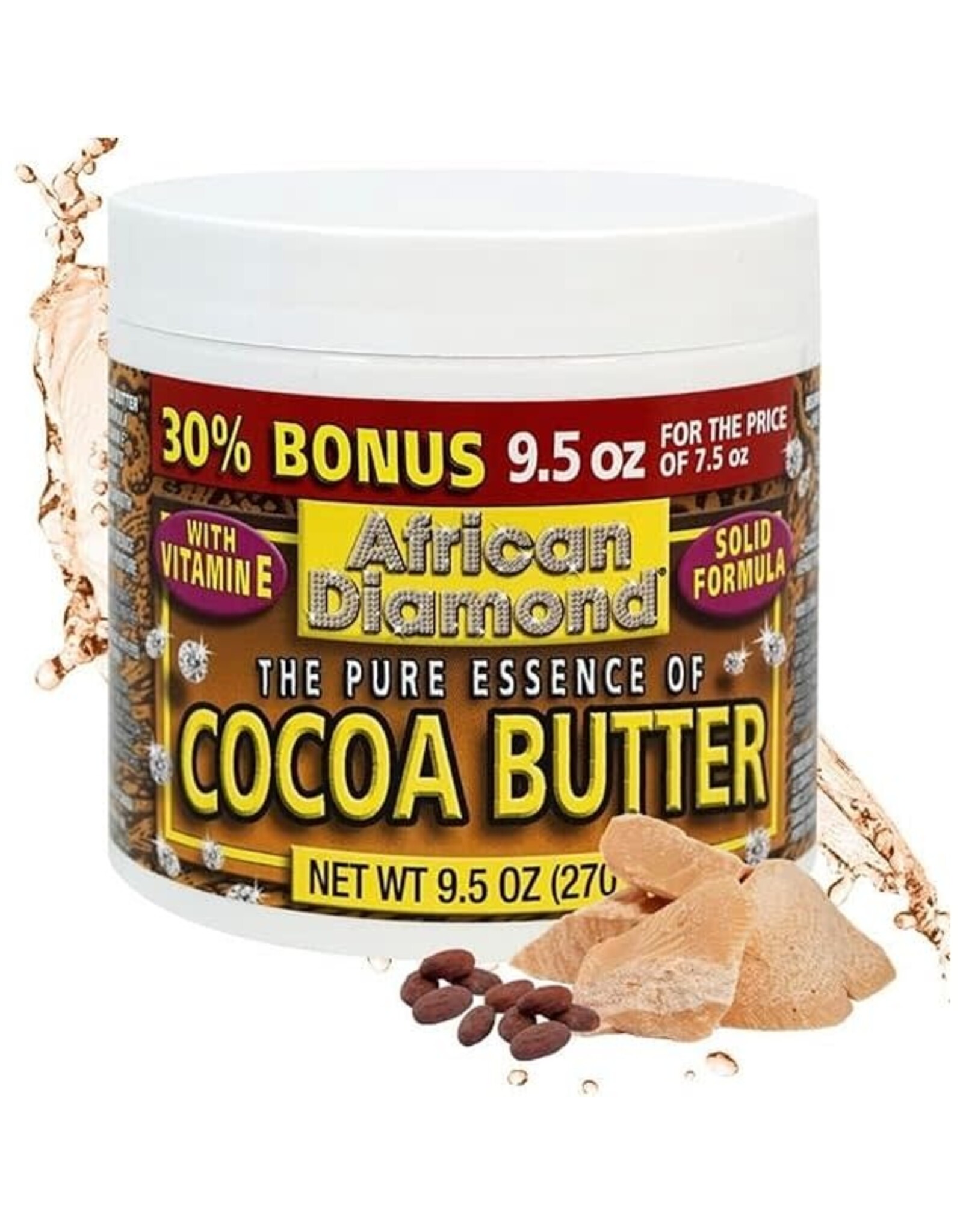 AFRICAN DIAMOND COCOA BUTTER INTENSE MOISTURE BALM 9.5OZ BONUS SIZE