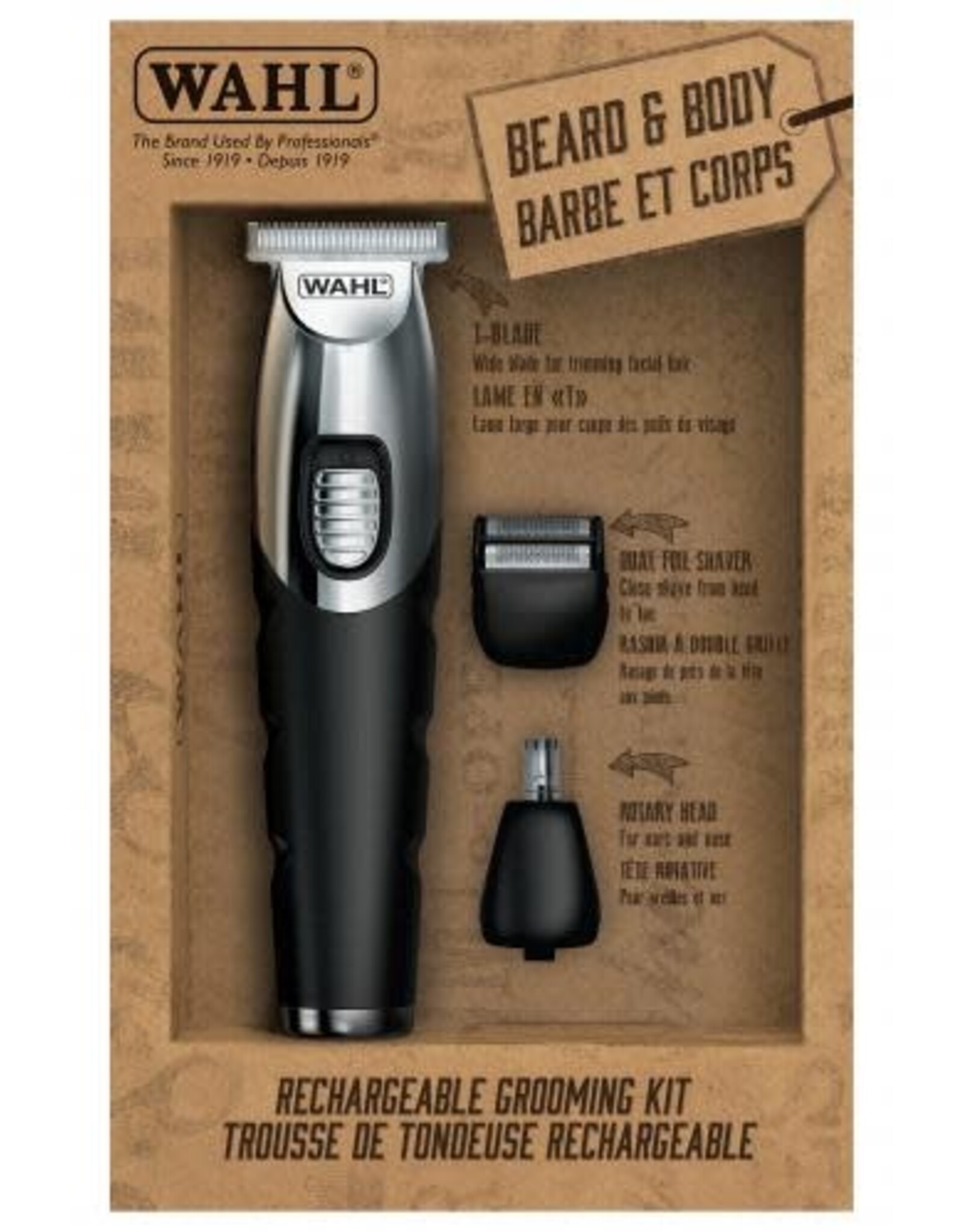 WAHL BEARD & BODY RECHARGEABLE GROOMING KIT