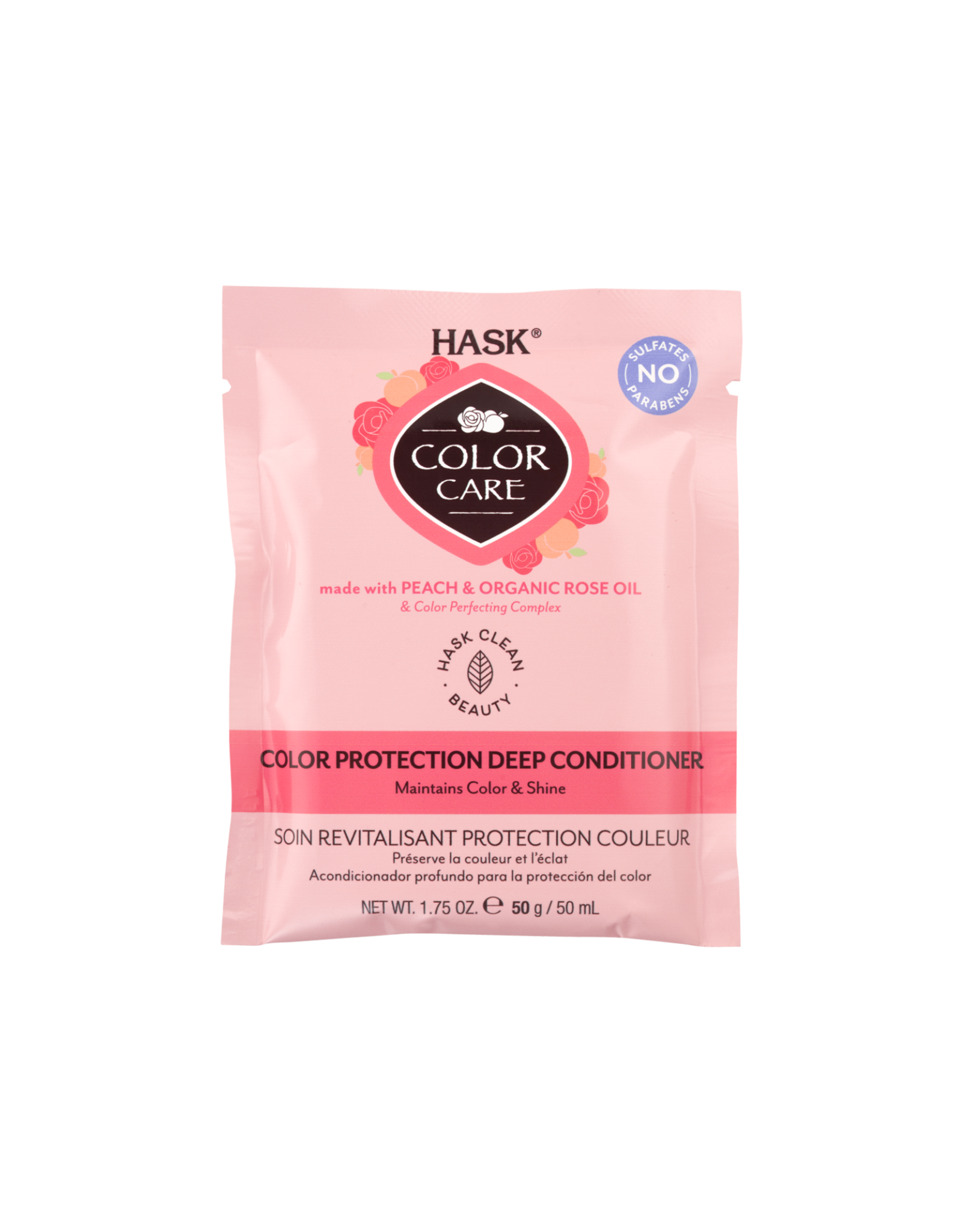 HASK ROSE OIL & PEACH COLOR PROTECTION DEEP CONDITIONER 50ML