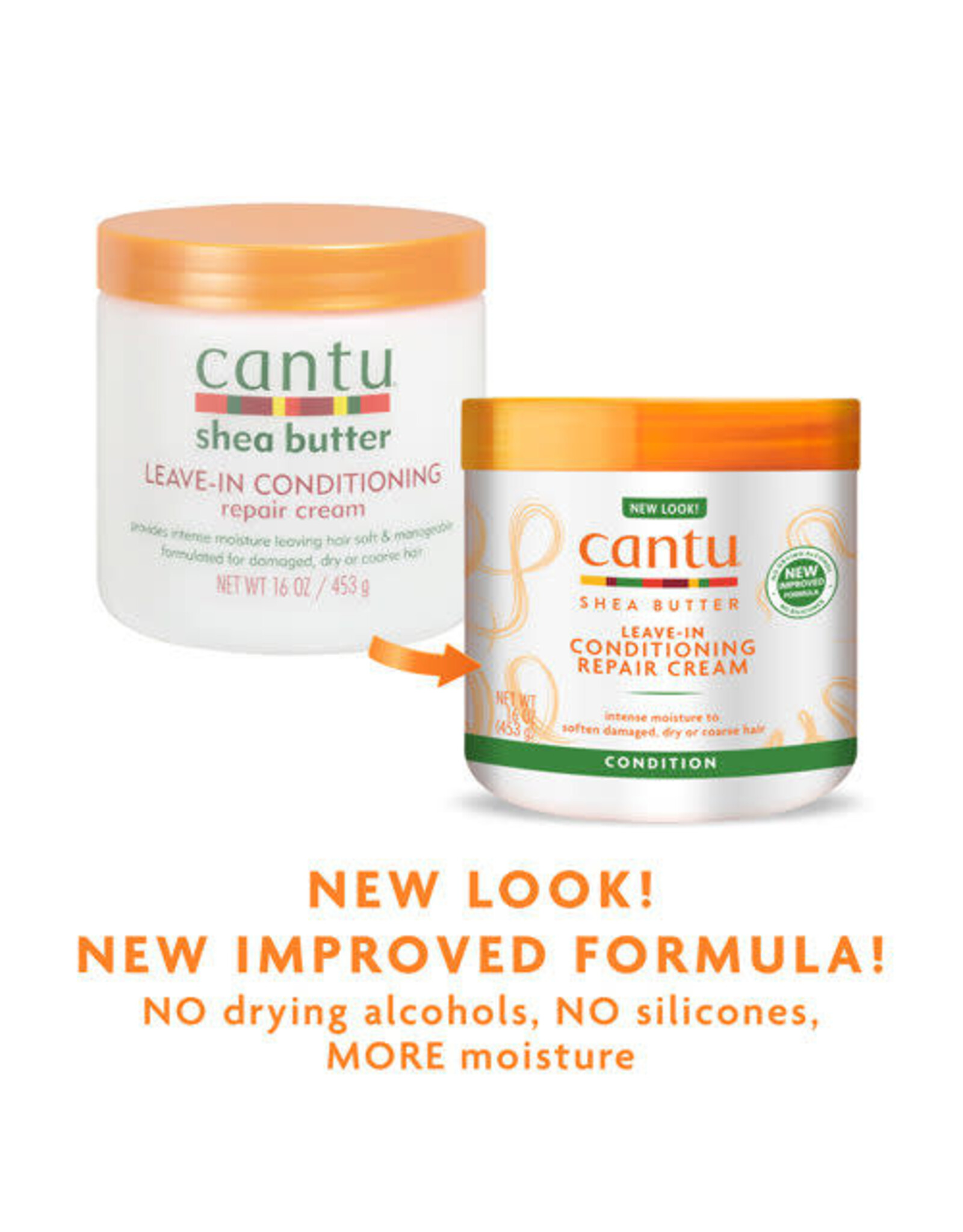 CANTU SHEA BUTTER LEAVE-IN CONDITIONING REPAIR CREAM 16OZ