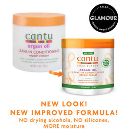CANTU ARGAN OIL LEAVE-IN CONDITIONING REPAIR CREAM 16OZ