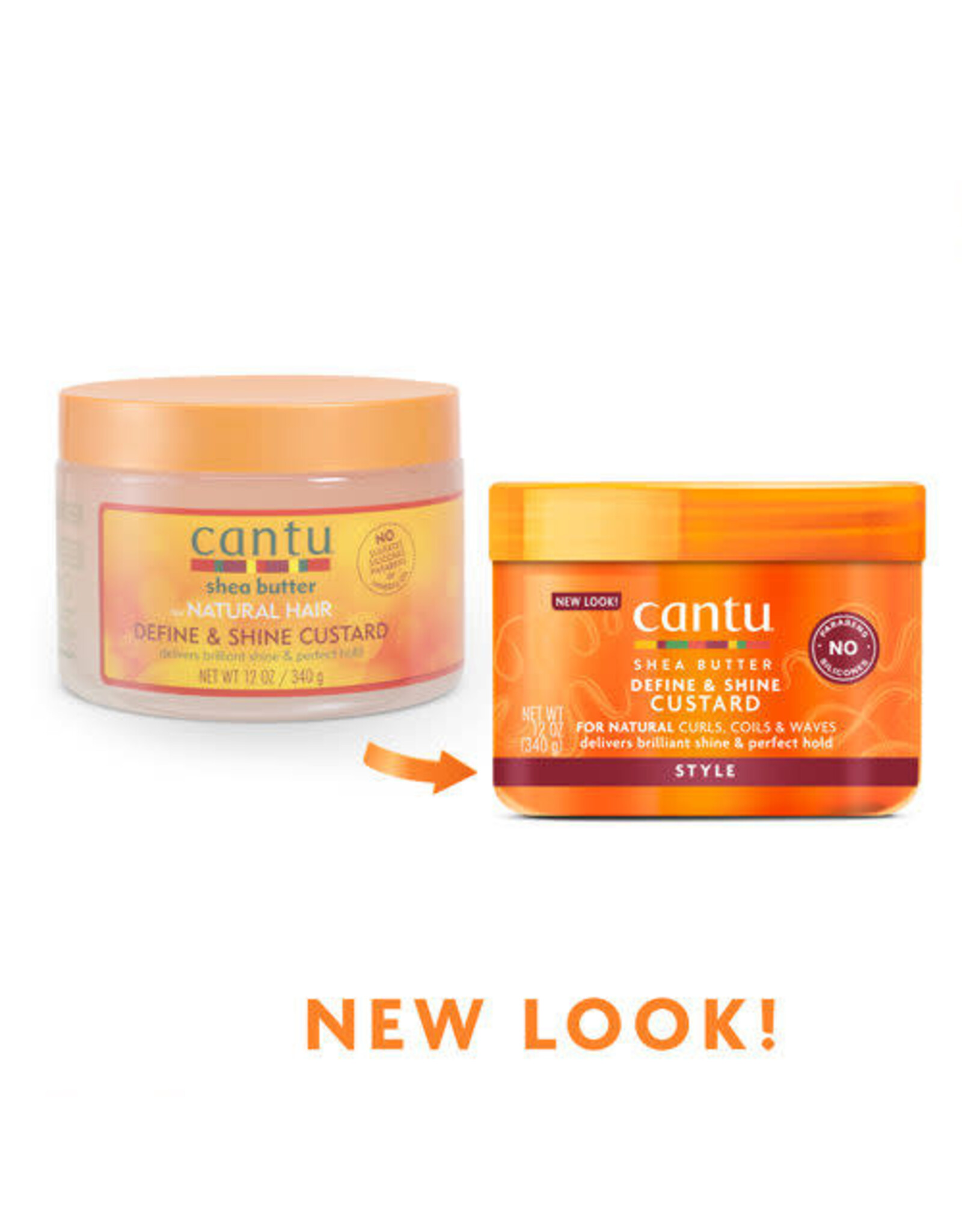CANTU NATURAL HAIR DEFINE & SHINE CUSTARD 12OZ