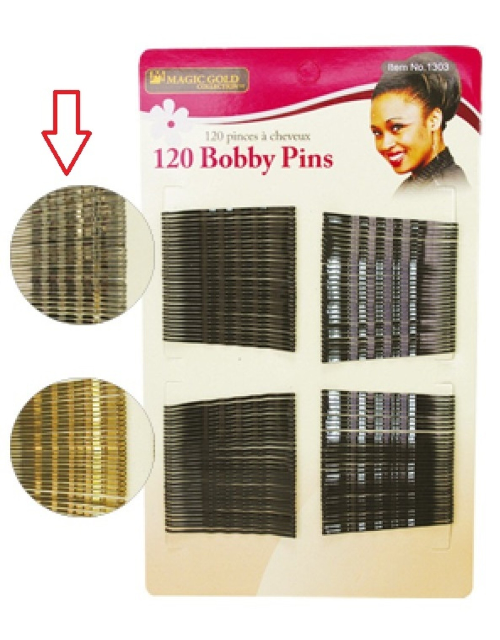 MAGIC 120 BOBBY PINS - SILVER