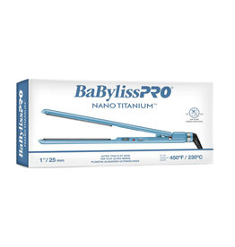 BABYLISS NANO-TITANIUM ULTRA-SLIM FLAT IRON 1"