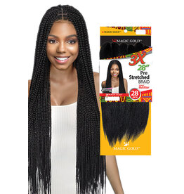 MAGIC 3X YAKI PRE-STRETCHED BRAID 28"