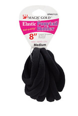 MAGIC SEAMLESS PONYTAIL HOLDER 12PC - MEDIUM 8"