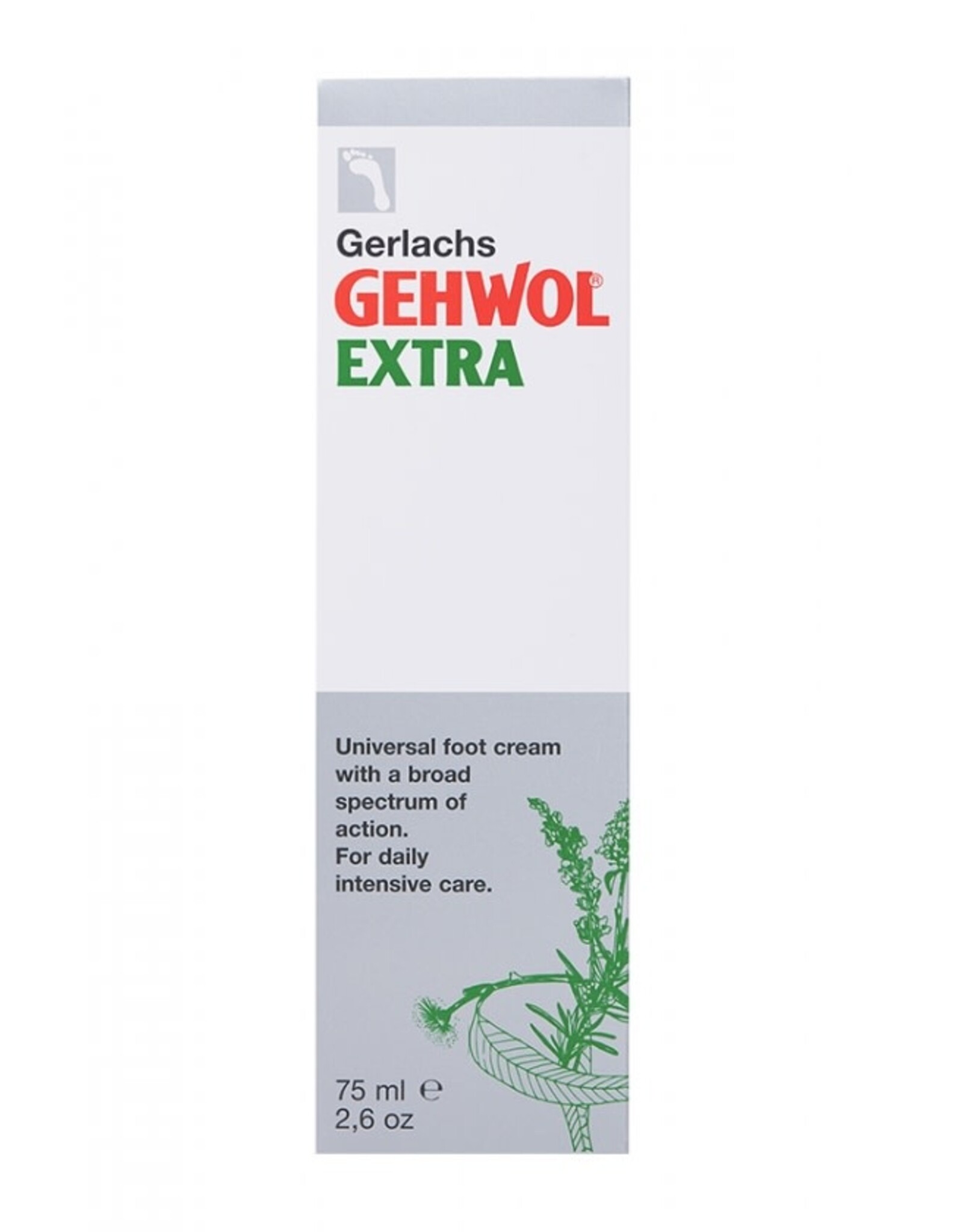 GEHWOL GERLACHS FOOT CREAM EXTRA 2.5OZ