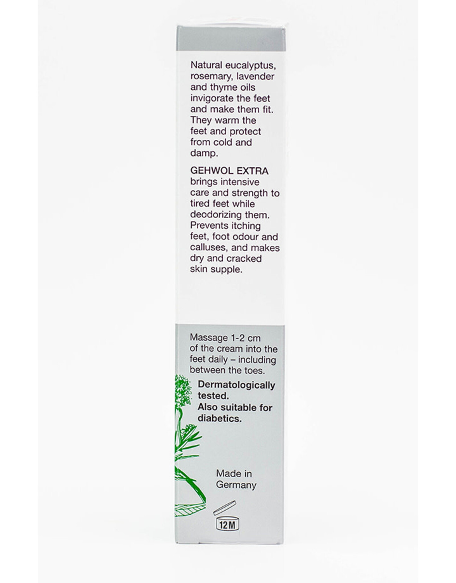 GEHWOL GERLACHS FOOT CREAM EXTRA 2.5OZ
