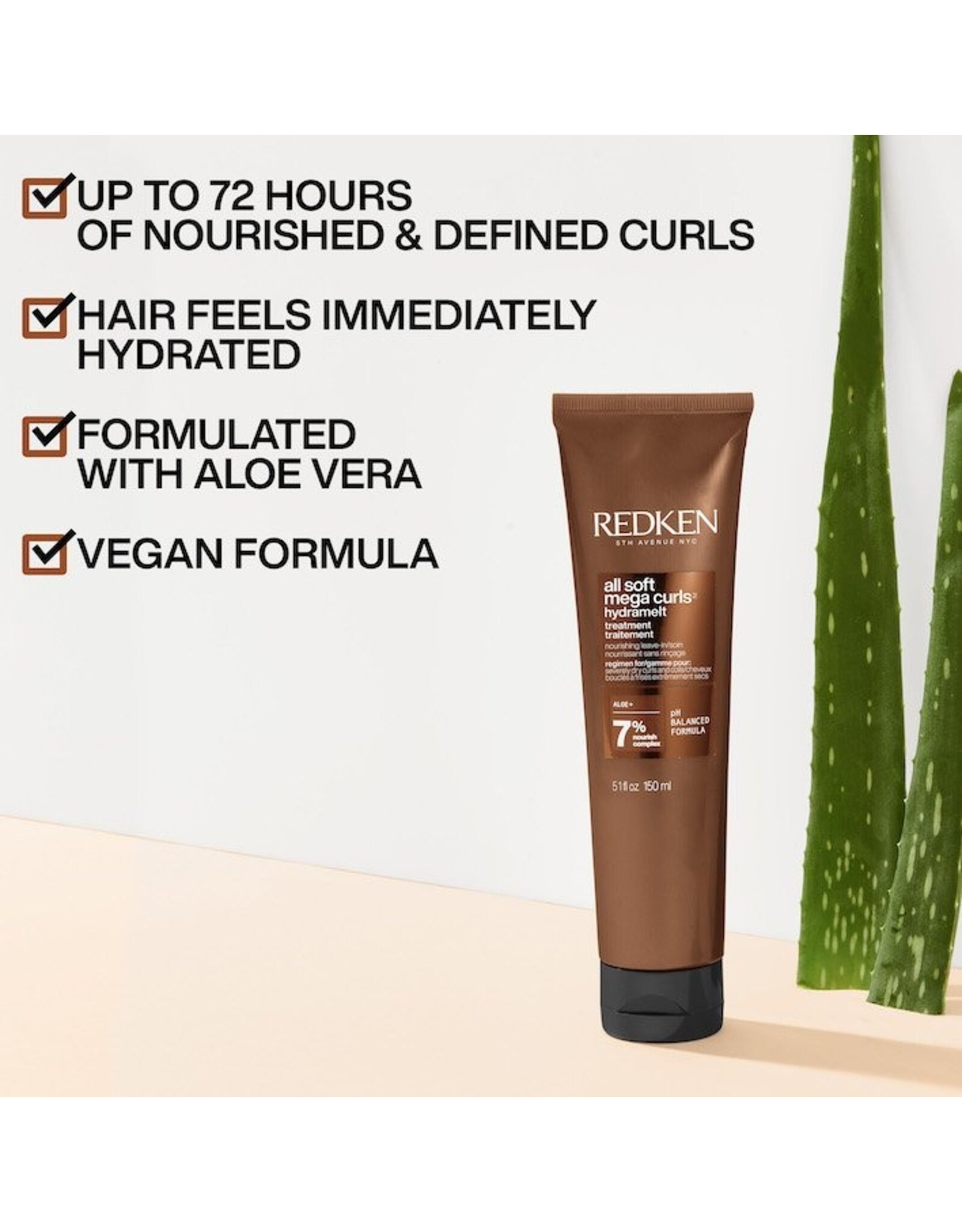 REDKEN ALL SOFT MEGA CURLS HYDRAMELT LEAVE-IN TREATMENT 150ML