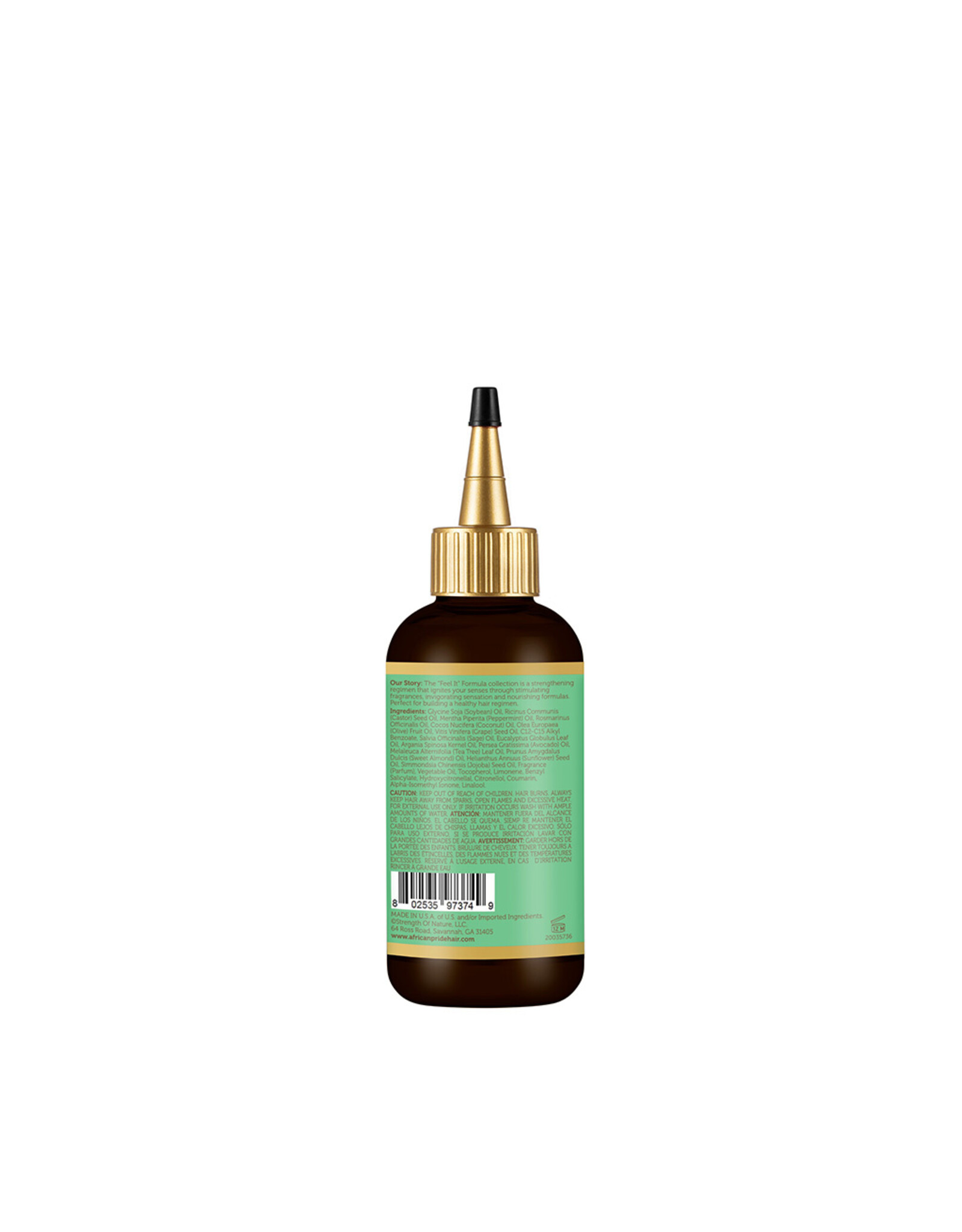 AFRICAN PRIDE "FEEL IT" FORMULA STRENGTHENING OIL 4OZ