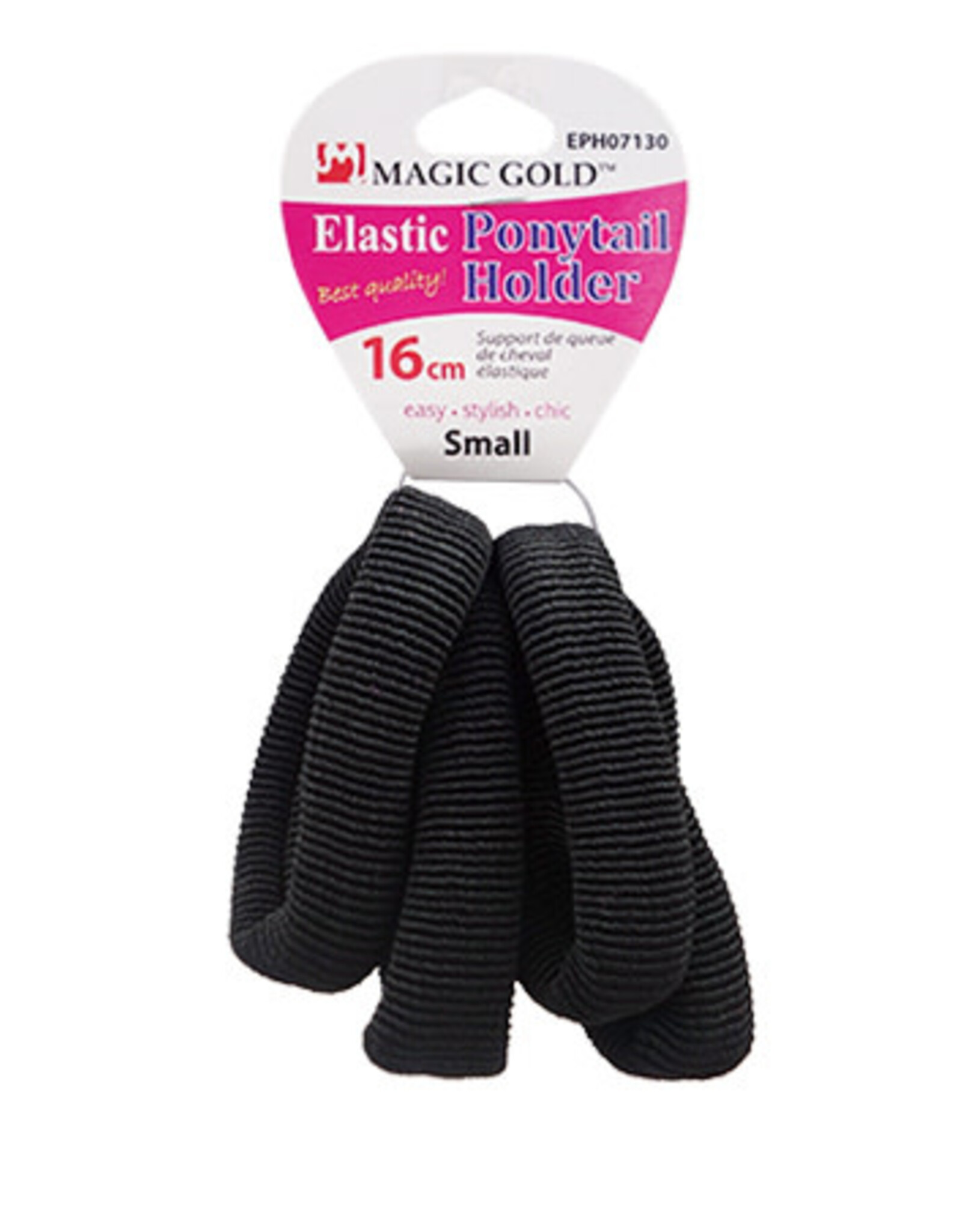 MAGIC SEAMLESS PONYTAIL THICK BLACK