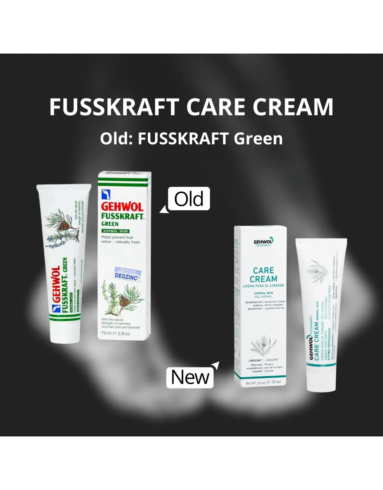 GEHWOL FUSSKRAFT CARE CREAM NORMAL GREEN 75ML